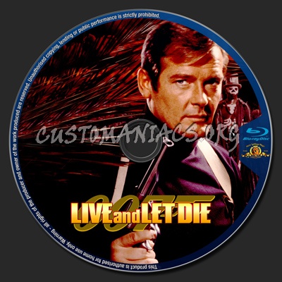 Live and Let Die blu-ray label