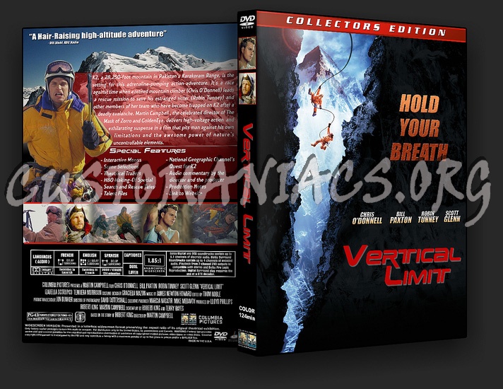 Vertical Limit dvd cover