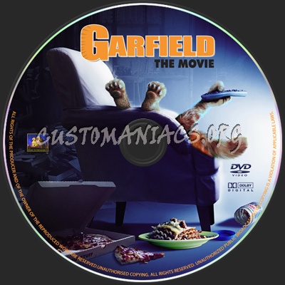 Garfield - The Movie dvd label
