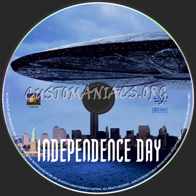 Independence Day dvd label