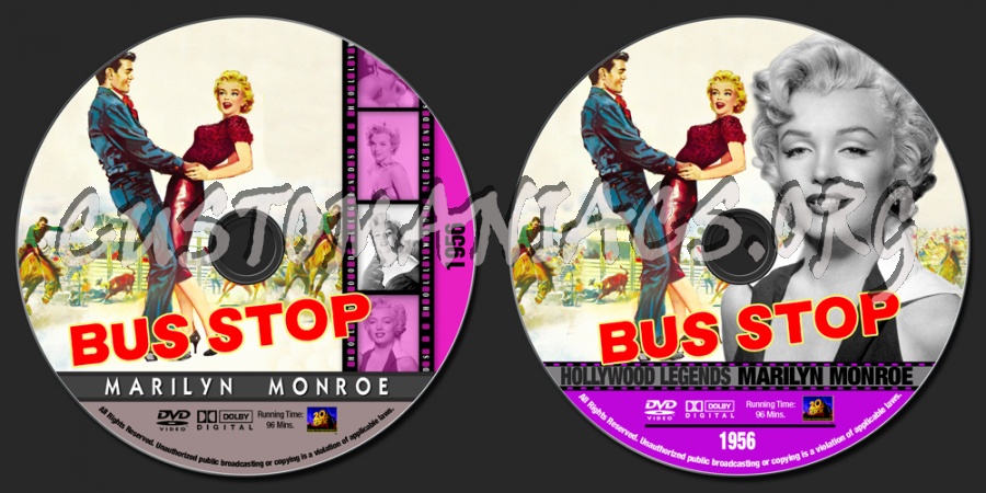 Marilyn Monroe Collection - Bus Stop dvd label