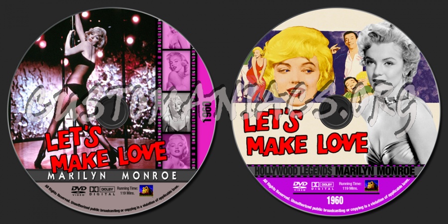 Marilyn Monroe Collection - Let's Make Love dvd label