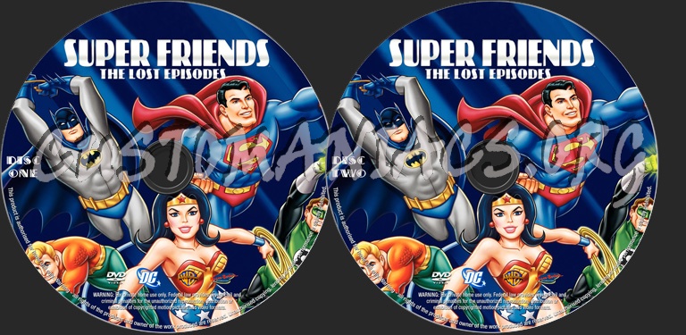Super Friends The Lost Episodes dvd label