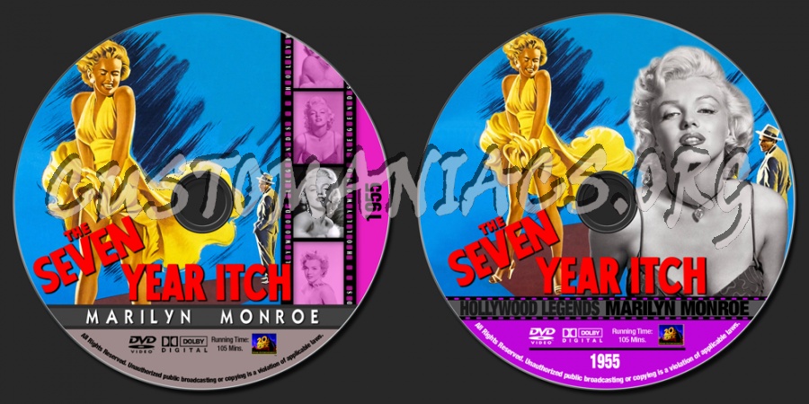 Marilyn Monroe Collection - The Seven Year Itch dvd label