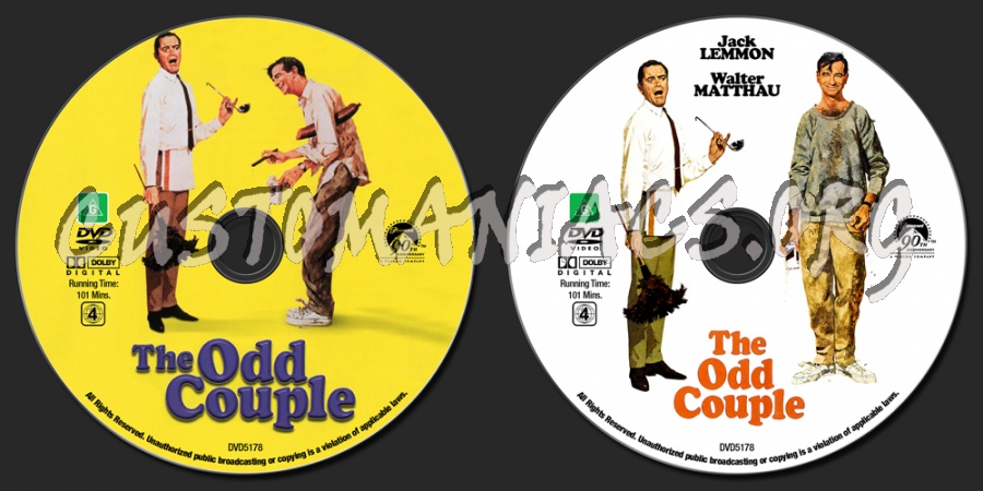 The Odd Couple dvd label