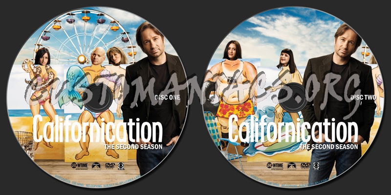 Californication Season 2 dvd label