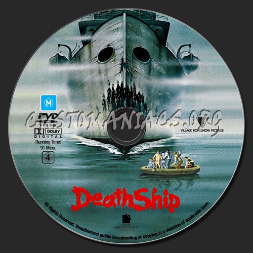 Death Ship dvd label