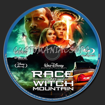 Race to Witch Mountain blu-ray label