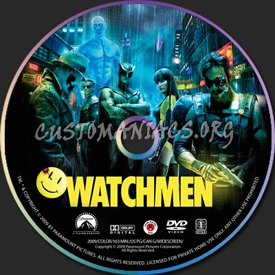 Watchmen dvd label