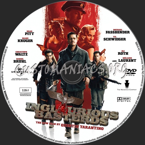 Inglourious Basterds dvd label