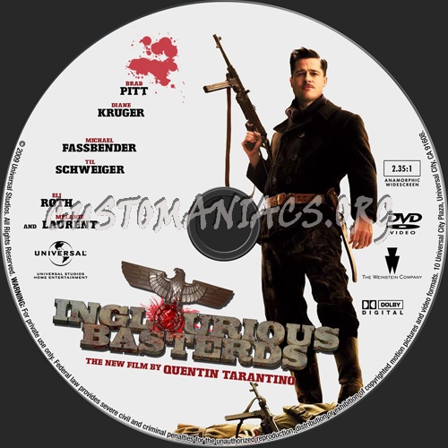 Inglourious Basterds dvd label