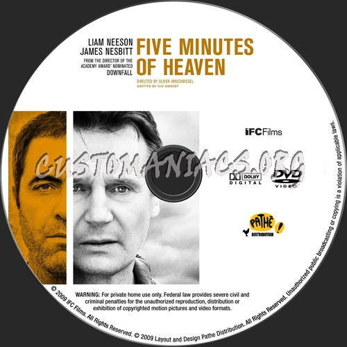 Five Minutes of Heaven dvd label