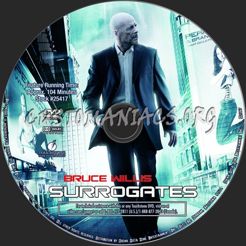 Surrogates dvd label