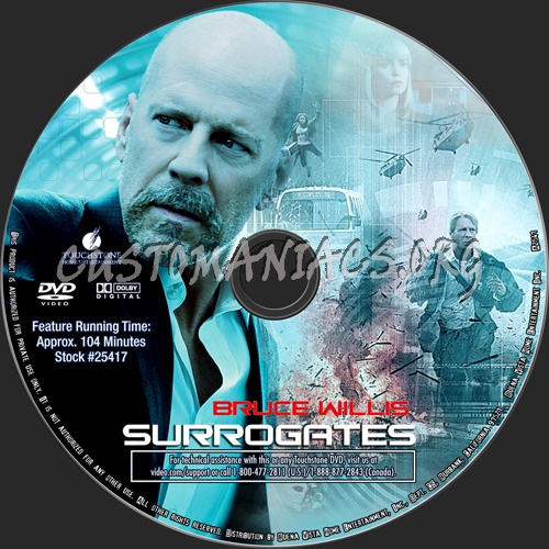Surrogates dvd label