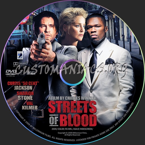 Streets Of Blood dvd label