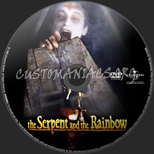 The Serpent And The Rainbow dvd label