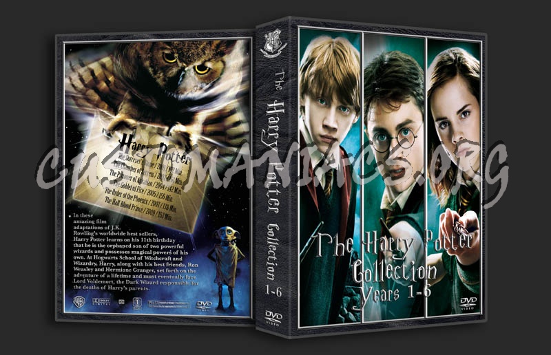 Harry Potter 1-6 Collection dvd cover