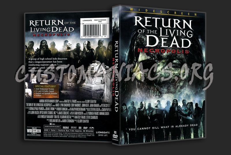 Return of the Living Dead dvd cover