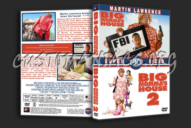 Big Momma's House 1 & 2 Double dvd cover