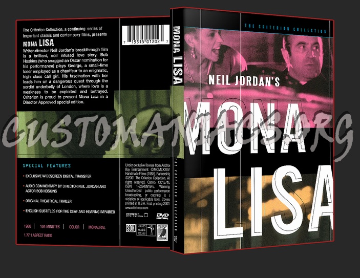 107 - Mona Lisa dvd cover