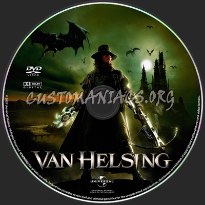 Van Helsing dvd label