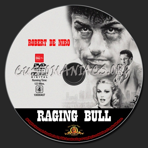 Raging Bull dvd label