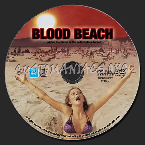 Blood Beach dvd label