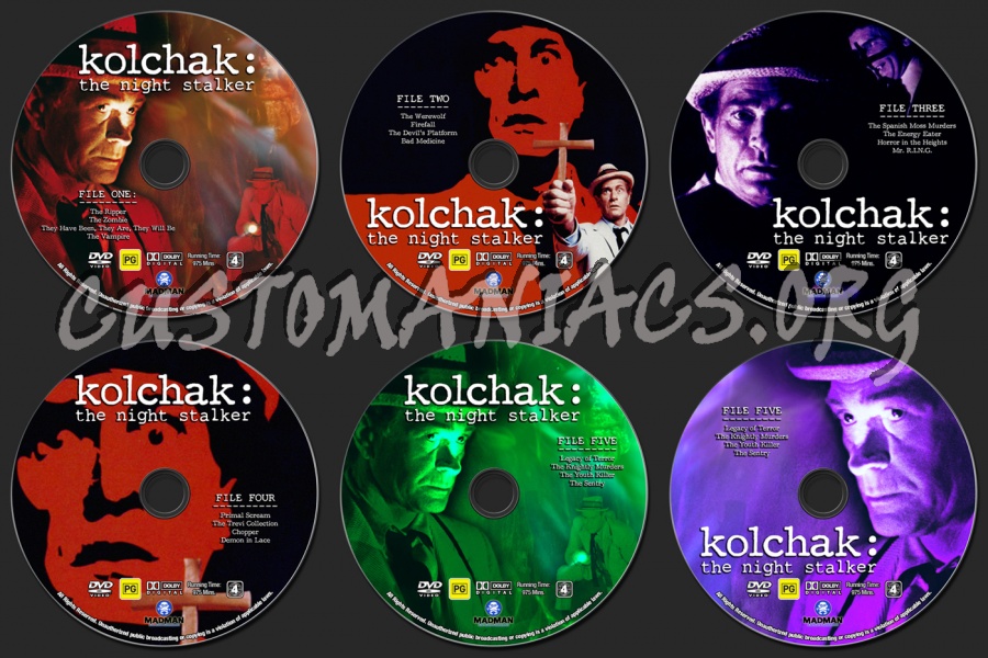 Kolchak : The Night Stalker dvd label