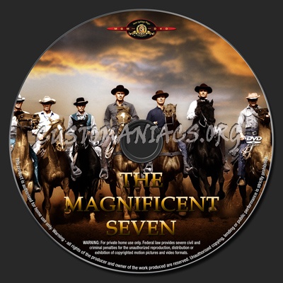 The Magnificent Seven dvd label