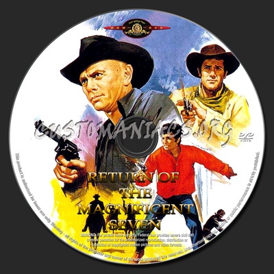 Return Of The Magnificent Seven dvd label