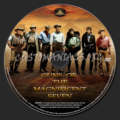 Guns Of The Magnificent Seven dvd label