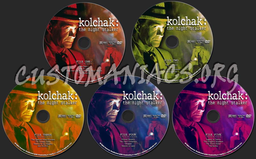 Kolchak: The Night Stalker dvd label
