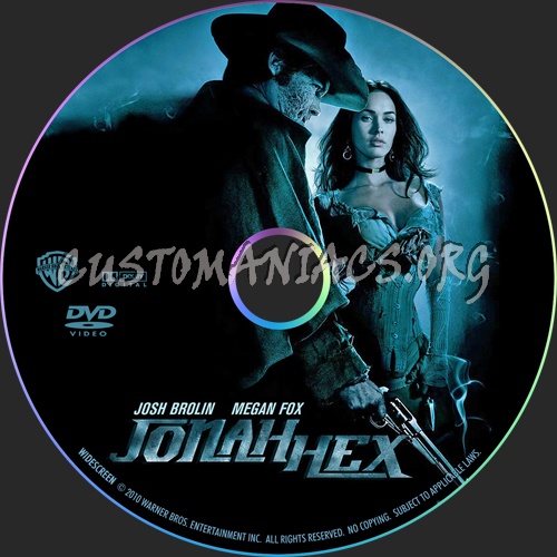 Jonah Hex dvd label