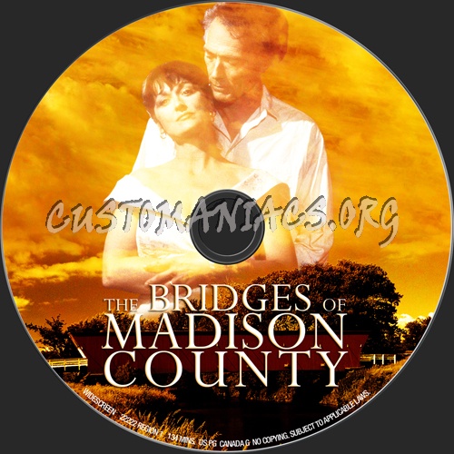 The Bridges of Madison County dvd label