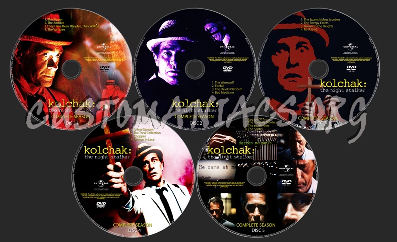 Kolchak:The Night Stalker dvd label