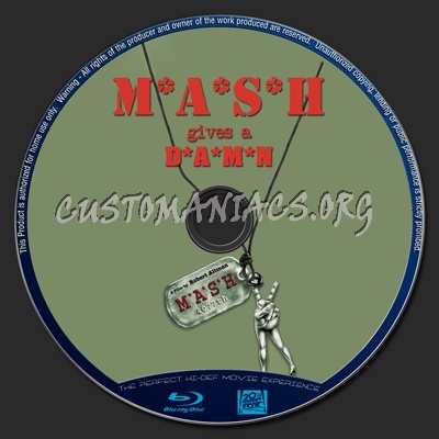 Mash (m*a*s*h) blu-ray label