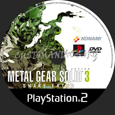 Metal Gear Solid 3 dvd label