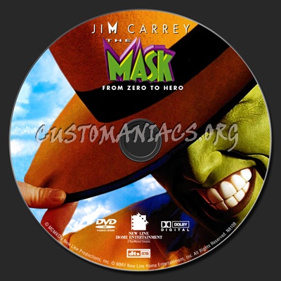 The Mask dvd label