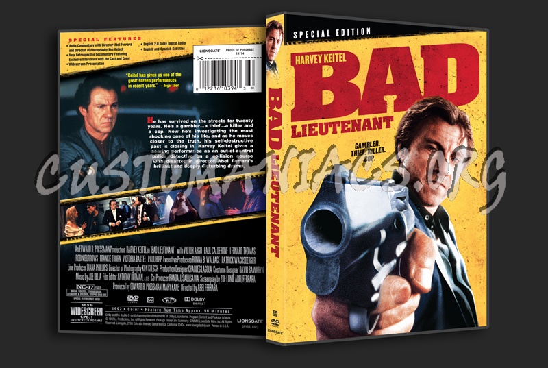 Bad Lieutenant dvd cover