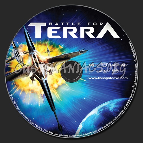 Battle for Terra dvd label