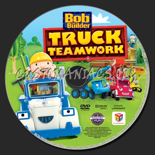 Bob the Builder: Truck Teamwork dvd label