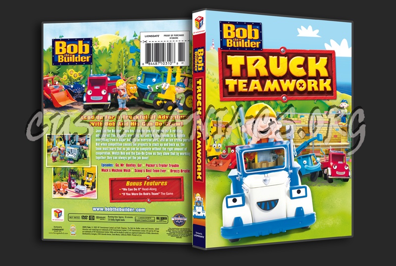 Bob the Builder: Truck Teamwork dvd cover