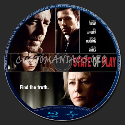 State Of Play blu-ray label