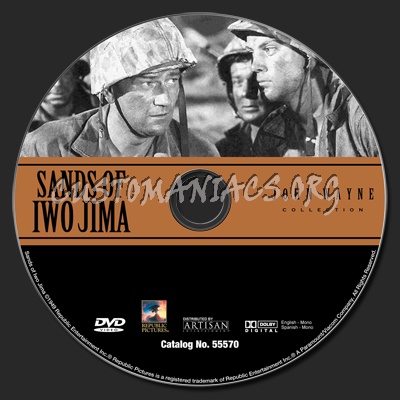 Sands of Iwo Jima dvd label