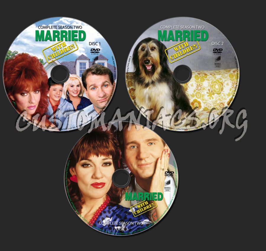 Married With Children Season 2 dvd label