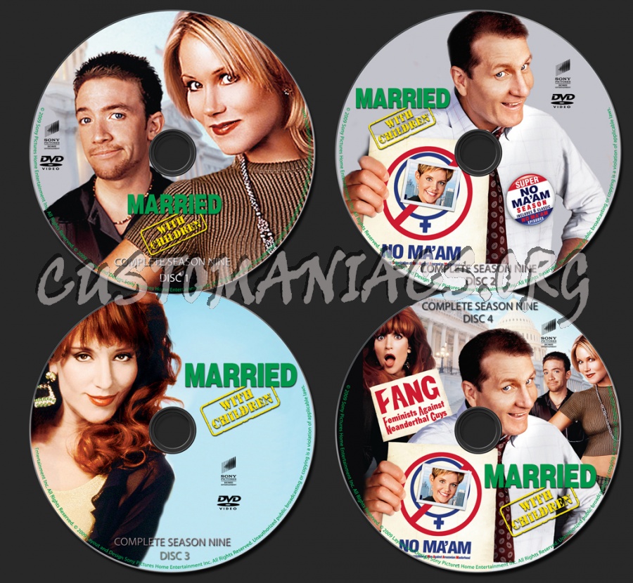 Married With Children Season 9 dvd label