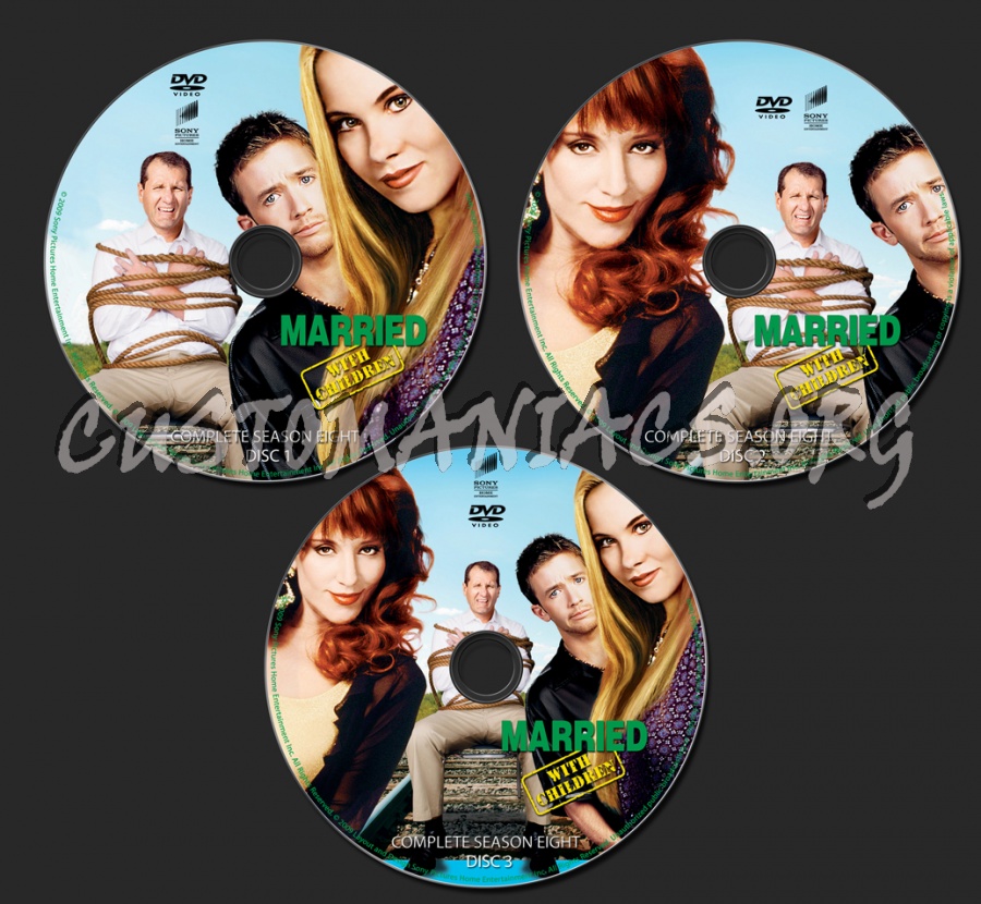 Married With Children Season 8 dvd label