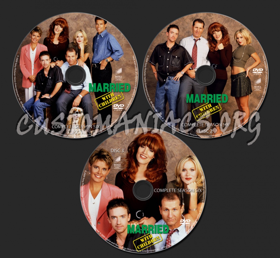 Married With Children Season 6 dvd label