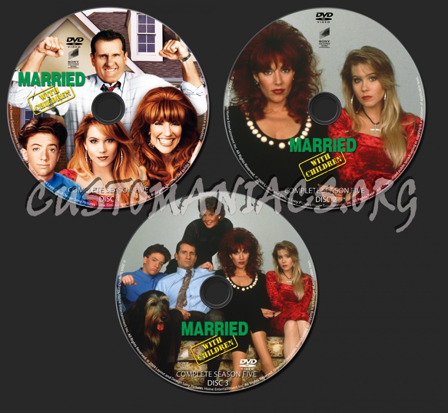 Married With Children Season 5 dvd label