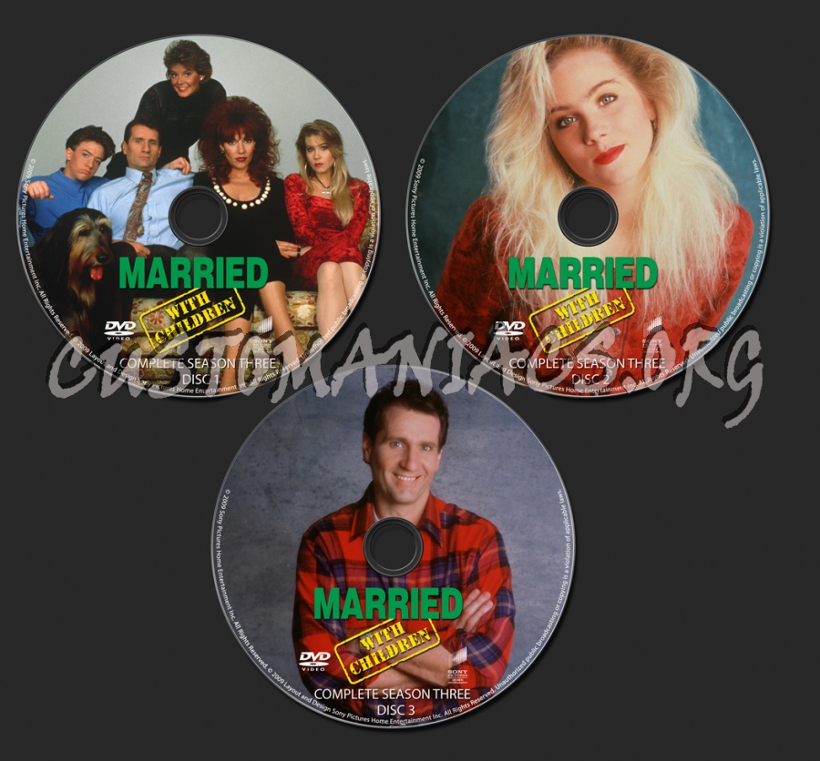 Married With Children Season 3 dvd label
